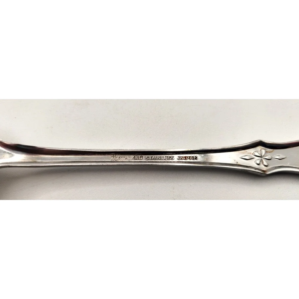 Northland Evening Star Japan Stainless Flatware Lot of 5 SALAD Forks Vintage